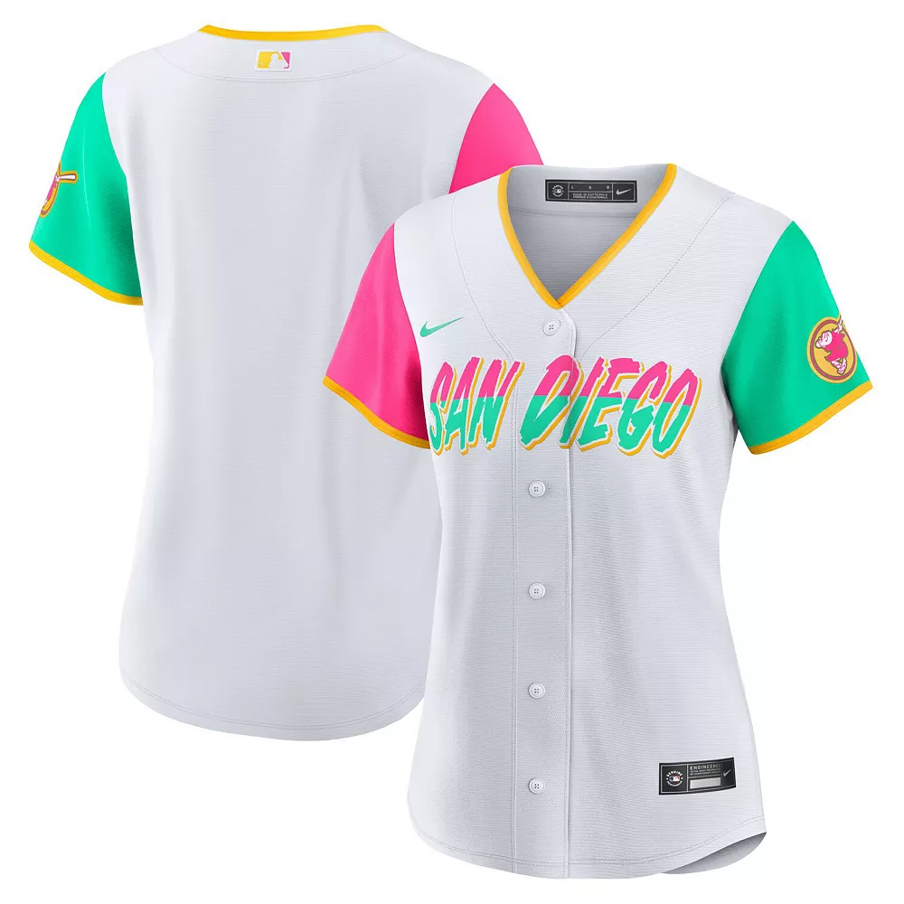Women's Nike White San Diego Padres 2022 City Connect Replica Team Jersey - Image 2