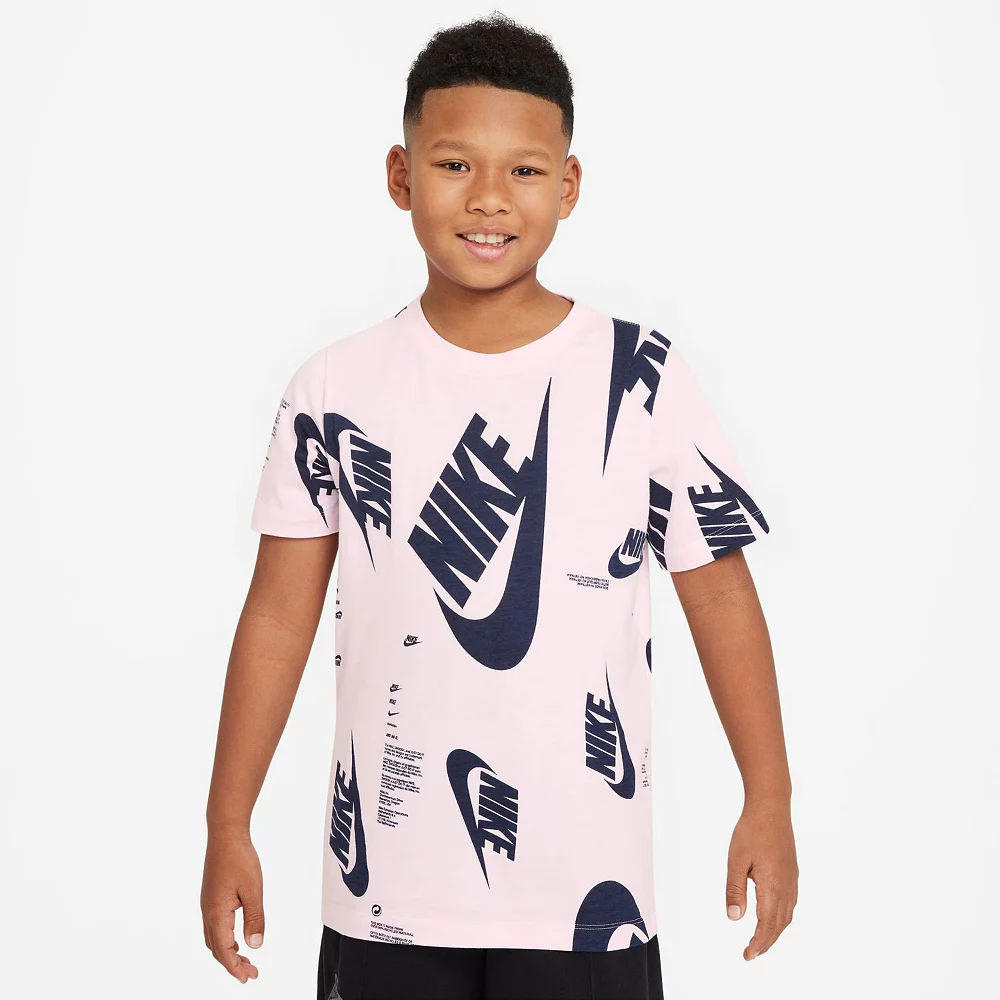 Boys 8-20 Nike Brandmark Allover Print Tee