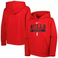 Youth Nike Red Chicago Bulls Spotlight Practice Performance Pullover Hoodie